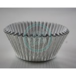 Cupcake Baking Cases - Silver Foil x 45
