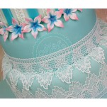 Claire Bowman 3D Cake Lace Mat - 1 Strip Peacock Lace 3D Mat