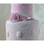 Claire Bowman 3D Cake Lace Mat - 1 Strip Tiffany Lace 3D Mat