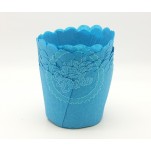 Tulip Baking Cup's - Blue Scallop x 50