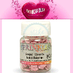 Rainbow Dust Sprinkles - Natural Baby Pink Sugar Hearts 30g