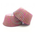 Cupcake Baking Cases - High Tea Mulberry With Gold x 500