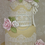 Claire Bowman Cake Lace Mat - Chantilly Lace Large Mat 