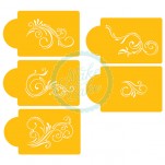 Designer Stencils - Five Scroll Set