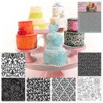 6 Assorted Floral Textured Mats