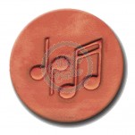 Musical Notes Terracotta Cookie Stamp By Rycraft